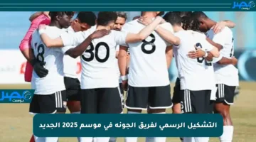التشكيل الرسمي لفريق الجونة في موسم 2025 الجديد